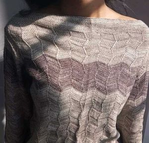Patterned Knit Sweater