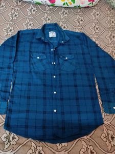 Blue Plaid Flannel Shirt 👕
