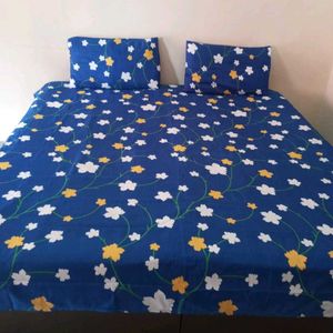 Floral Pattern Double Bedsheet