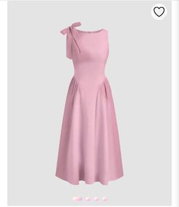 Elegant Pink Midi Dress