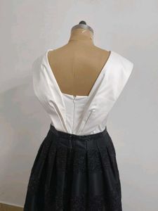 Elegant Black &amp; White Gown