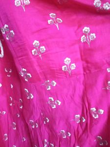 Pink Floral Ethnic Skirt