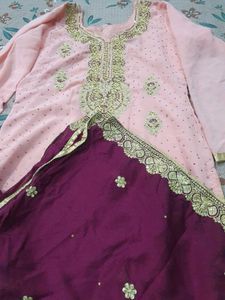 embroided sharara set