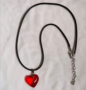 Red Glossy Heart Chain⭐️⭐️