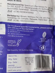 BeBodywise Hair 35 Gummies