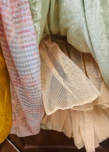 Paisley Mint &amp; Peach Sequin Lehenga