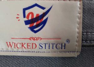 Wicked Stitch Denim Shorts for Men | Size 42