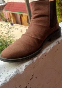 Brown Suede Chelsea Boots