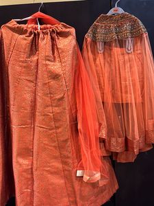 Orange colore Party Lehnga