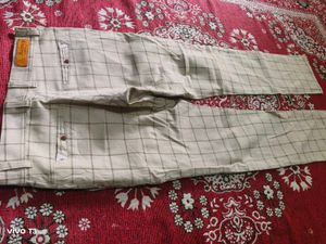 Beige Colour Formal Trousers For Men