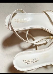Truffle collection elegant white heels