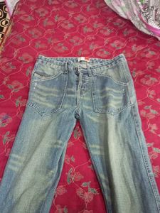 Retro Stylish Denim Jeans