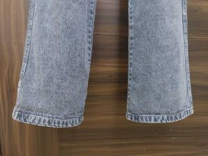 Acid Wash Grey Jeans