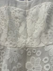 Lace Peplum Blouse - Size S