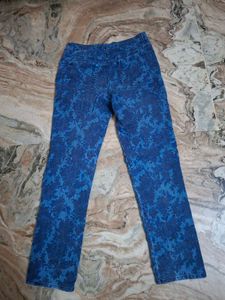 Floral Blue Jeans