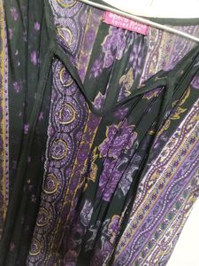 Multicolored Western Dress