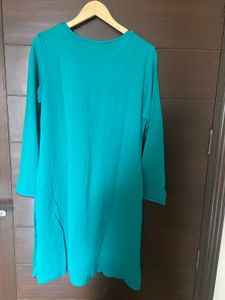 Elegant Embroidered Woollen Kurta (L)