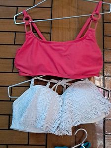 Padded  Four Imported Fabric Bra