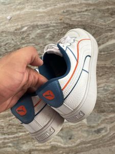 Puma White Blue Orange Casual Sneakers