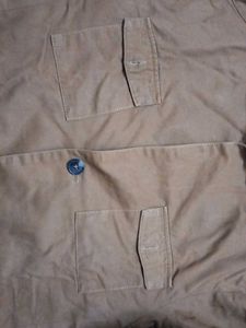 R&amp;G Brown Button-Up Thick Shirt