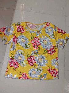 Floral Yellow T-Shirt