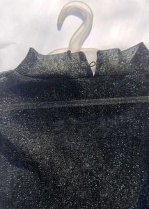 SPARKLE AND SHEER CHIC BLACK TOP 🖤