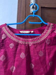Red Kurti With FREE palazzo