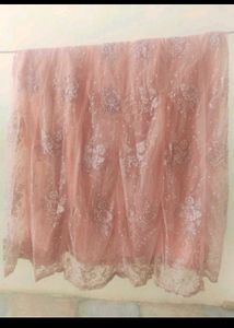 Baby Pink Colour Net Choli