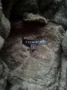 Cozy Olive Green Faux Fur Jacket