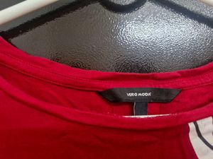 Vero Moda Red Crop Top