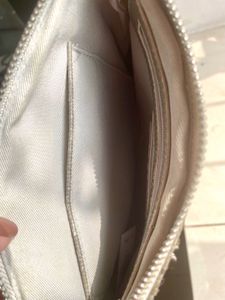 Sparkly Silver Clutch with Tassel