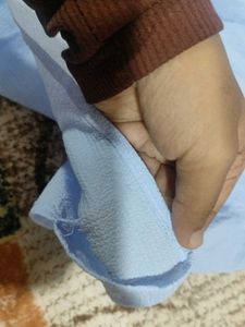 Cute Blue Ruffled Top