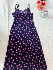 Tokyo Talkies Floral Crepe Empire Midi Dress