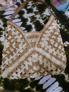 Boho Chic Crochet Hobo Bag