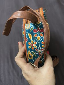 Paisley Print Crossbody Bag With Coin Purse- NEW