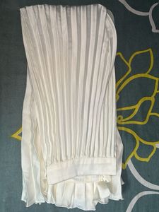 White Pleated Skirt