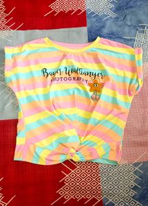 Striped Graphic Tee