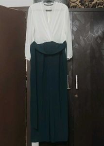 Forever new Jumpsuit - Green and Cream