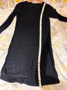 Black High Low  Mini Dress