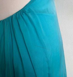 Aqua Embellished Halter Dress