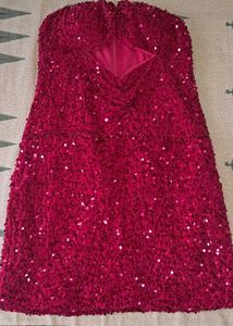 Sparkling Strapless Party Dress