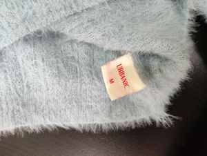 Urbanic Crop  Pullover Fuzzy Sweater