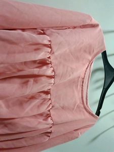 Pink Elastic Korean One Piece