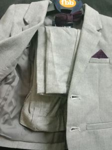 Grey Suit For Baby Boy 6 To 9 Months