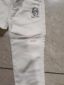 White Distressed Jeans