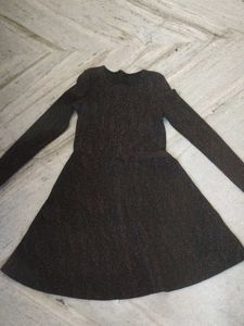 Sparkly Black Long Sleeve Dress