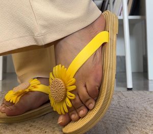 Sunflower Beach Flip Flops