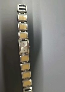 Vintage Guess Silver Enamel Watch