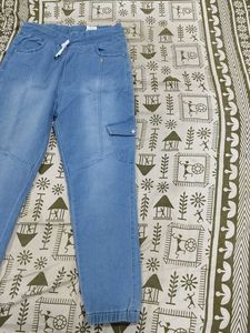 Light Wash Denim Joggers