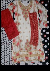 Elegant Floral Print Kurta Set